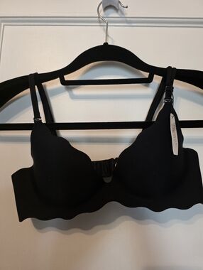 Victoria's Secret Very Sexy Secret Embrace Push-Up 34B Black Leopard Scalloped
